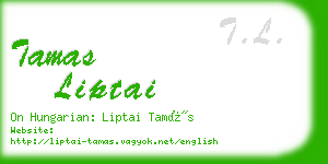 tamas liptai business card